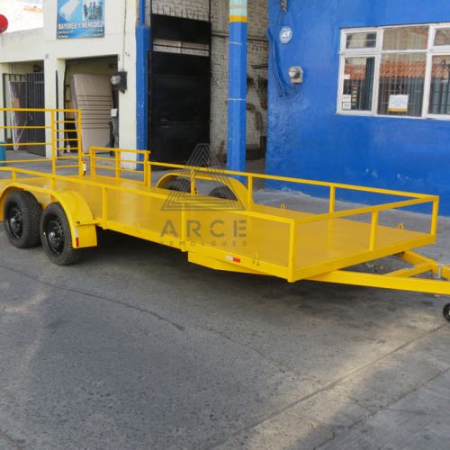 Remolque tipo plataforma ideal para transportar dos RZR
